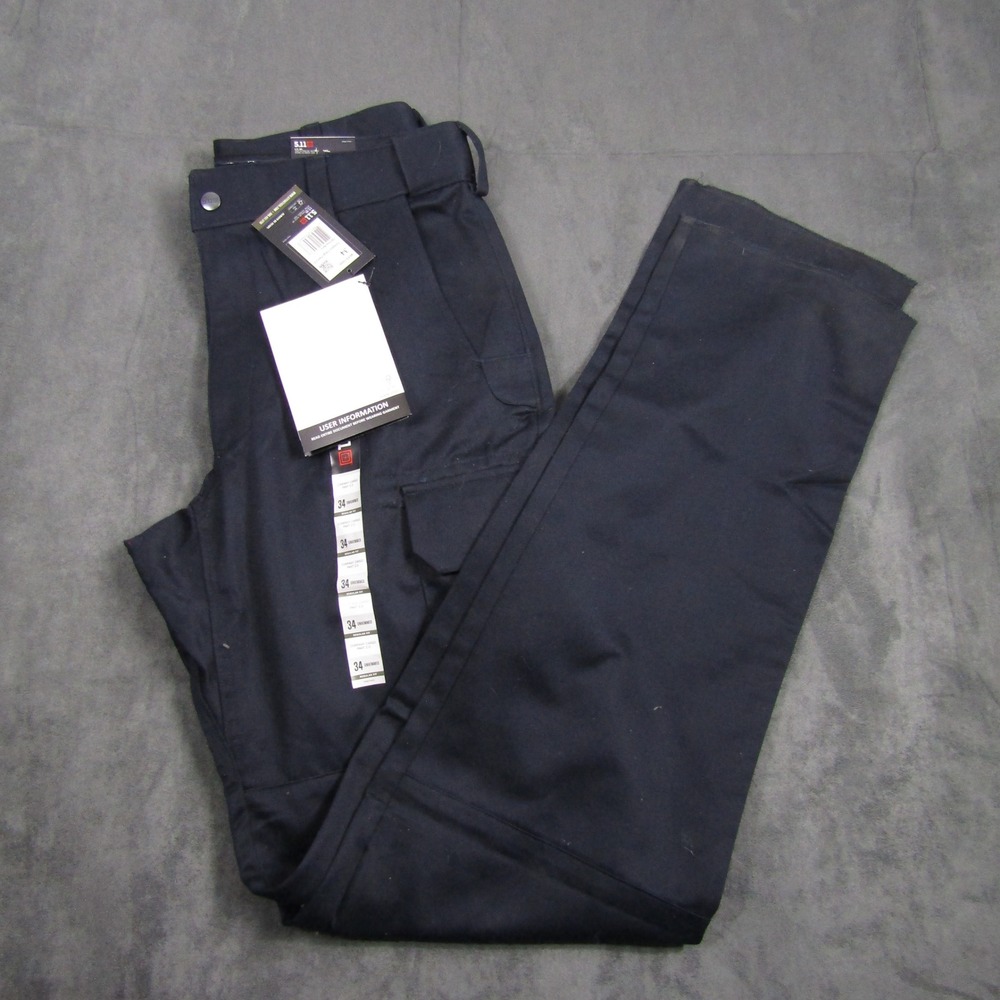 5.11 Tactical Company Cargo Pant 2.0 Mens 34 Fire Navy Unhemmed 74509
